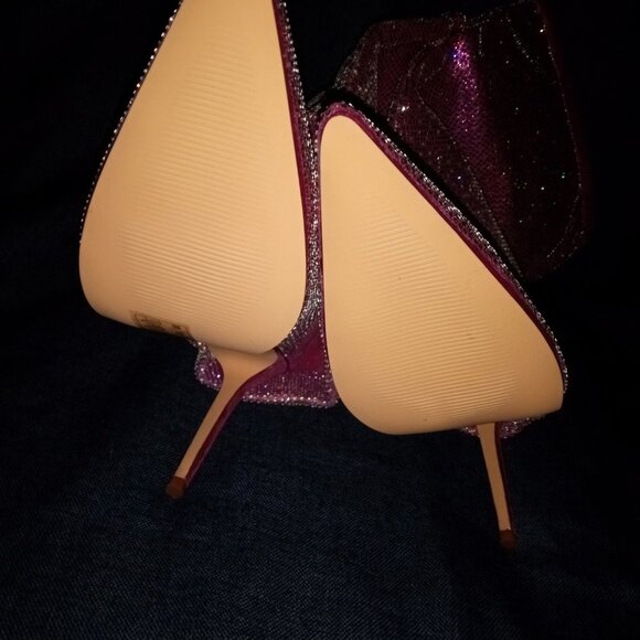 AZALEA WANG "EVERYTHING PINK DREAMS ARE MADE OF" METALLIC PINK STILETTO (NEW !) - Picture 5 of 6